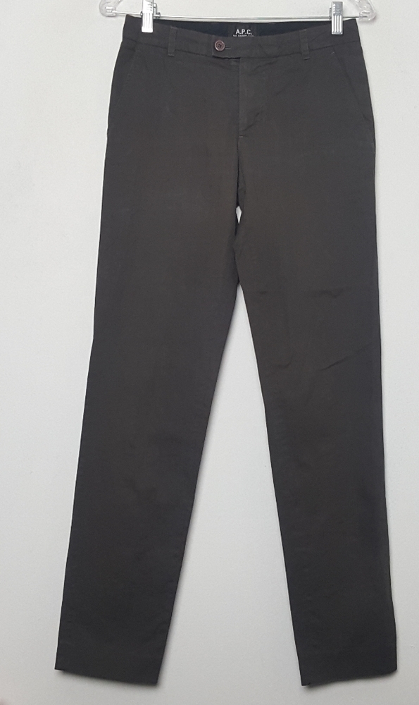 A.P.C Olive Green Cotton Pant Size 34